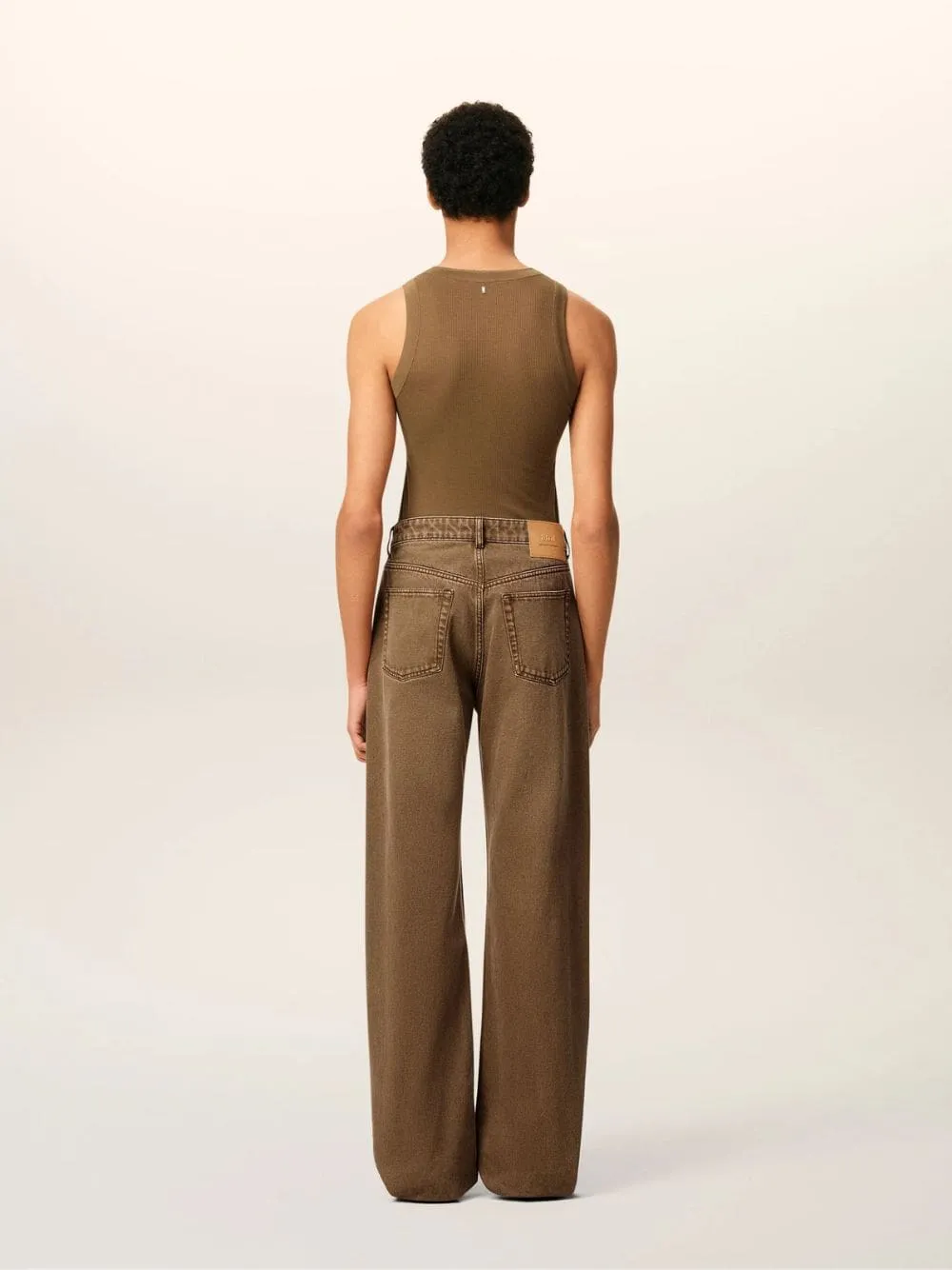 Hazelnut Cotton Wide-Leg Jeans sold by Fashion Clinic product image thumbnail 4