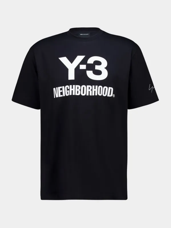 Black NBHD Logo T-Shirt sold by Fashion Clinic