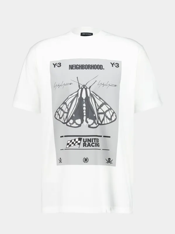 Core White NBHD Graphic T-Shirt sold by Fashion Clinic