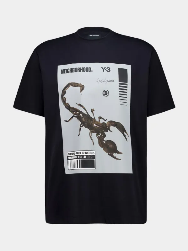 Black and Granite NBHD Graphic T-Shirt sold by Fashion Clinic