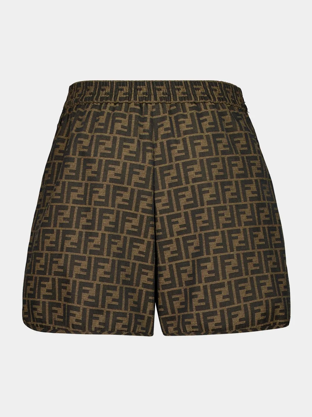 Brown FF Canvas Shorts sold by Fashion Clinic product image thumbnail 2
