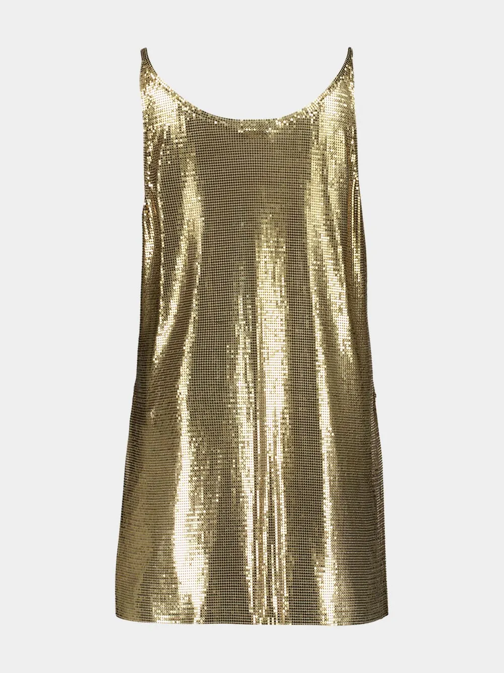 Gold Mesh Tank Top sold by Fashion Clinic product image thumbnail 3