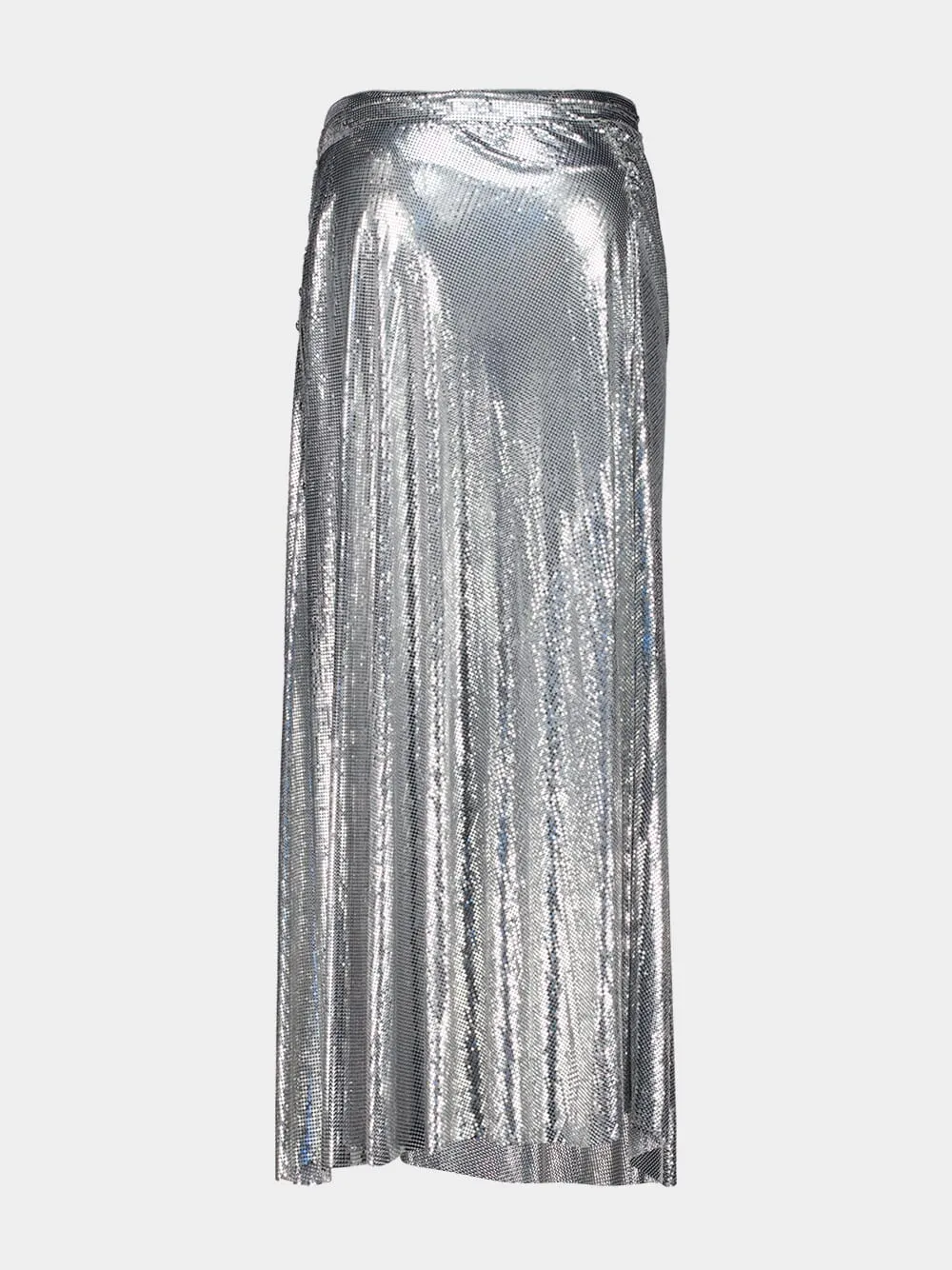 Silver Midi Mesh Skirt sold by Fashion Clinic product image thumbnail 2
