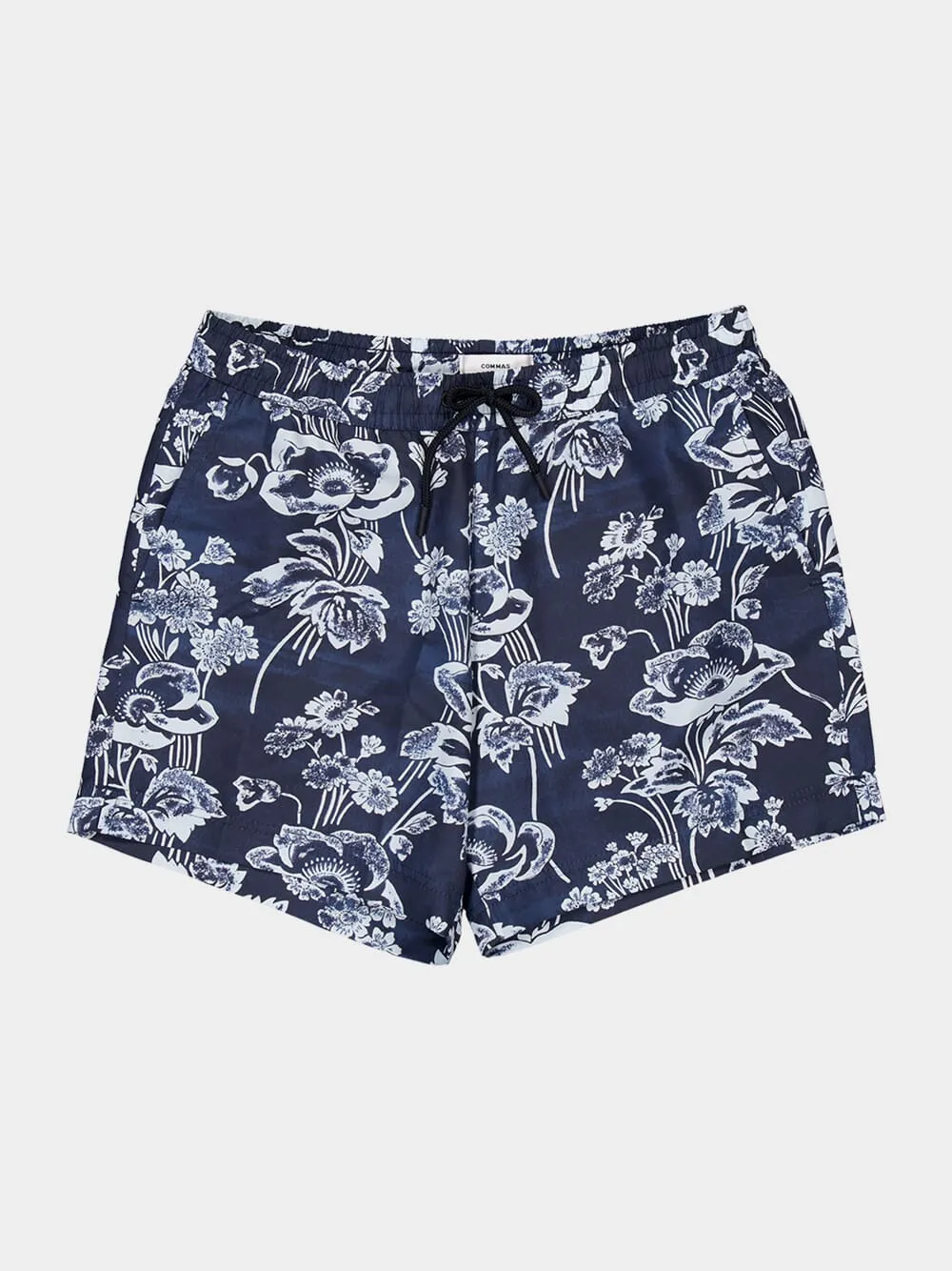 Blue Peony Print Swim Shorts sold by Fashion Clinic product image thumbnail 5