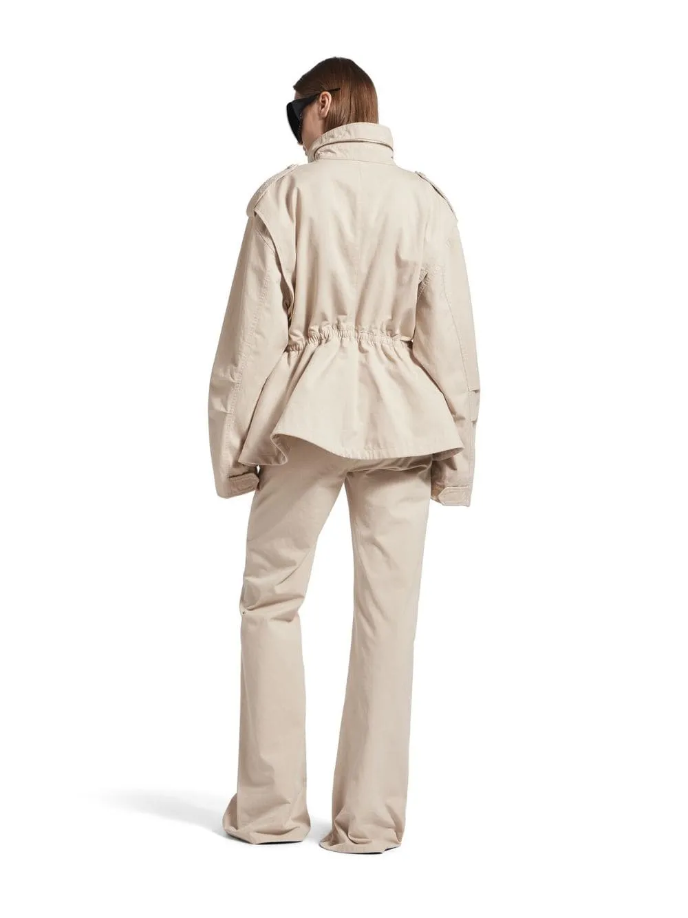 Light Beige Hourglass Parka sold by Fashion Clinic product image thumbnail 4