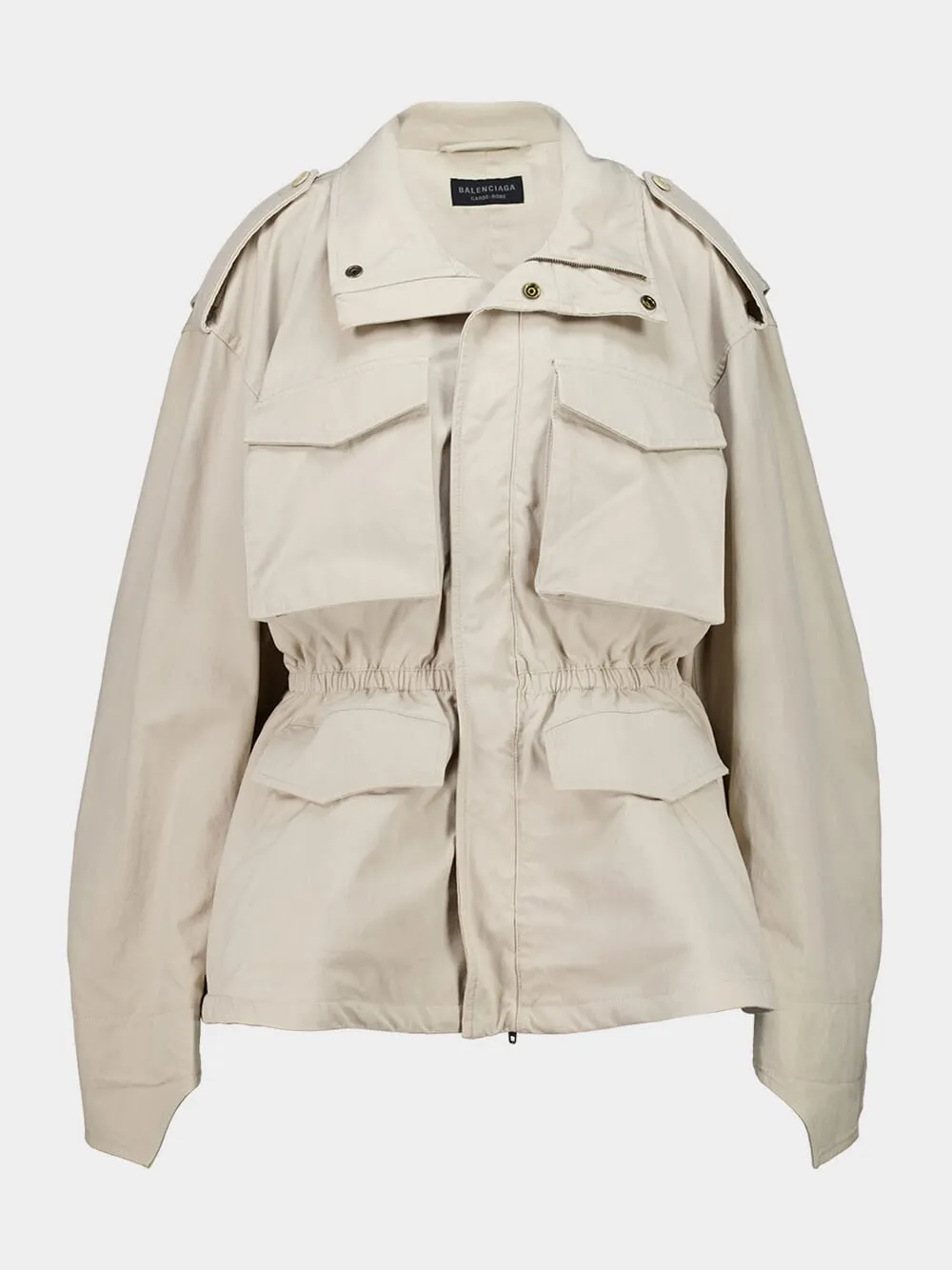 Light Beige Hourglass Parka sold by Fashion Clinic