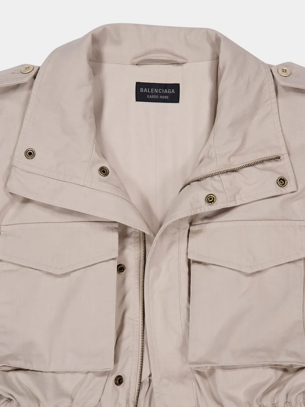 Light Beige Hourglass Parka sold by Fashion Clinic product image thumbnail 5