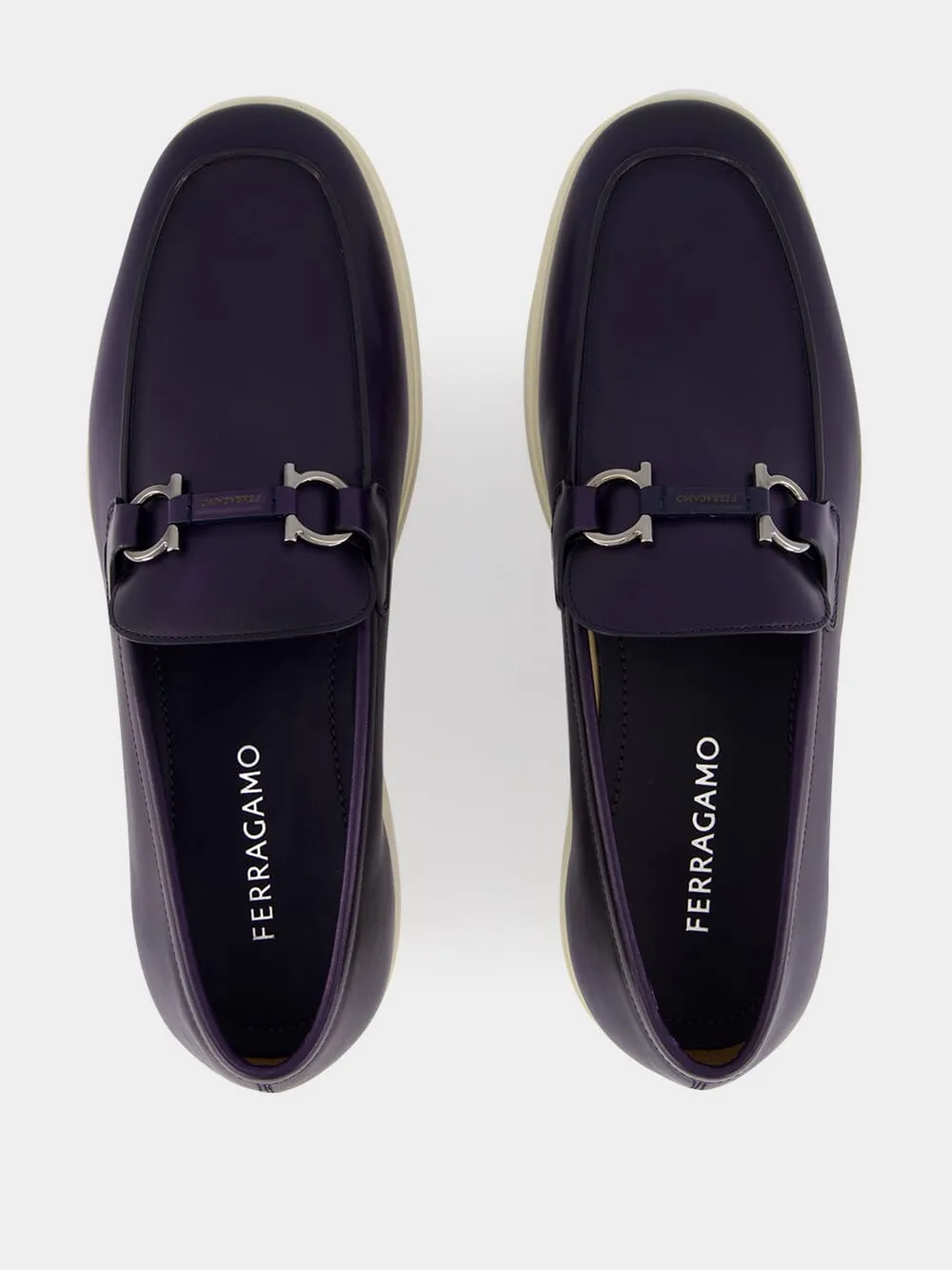 Midnight Blue Calfskin Casual Gancini Loafer sold by Fashion Clinic product image thumbnail 4