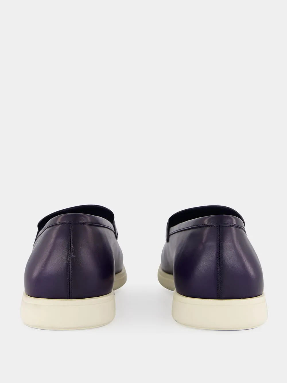 Midnight Blue Calfskin Casual Gancini Loafer sold by Fashion Clinic product image thumbnail 5