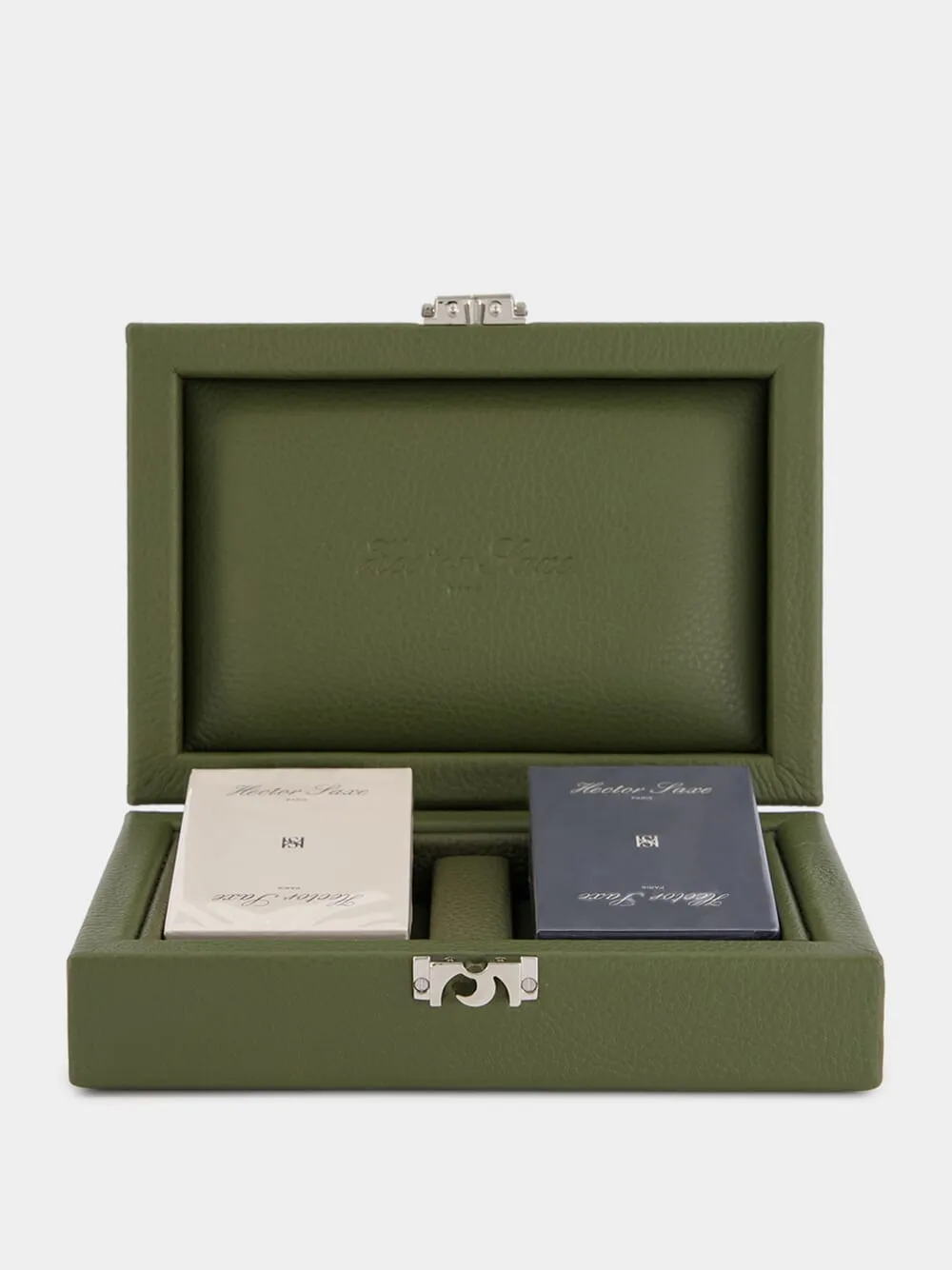 Khaki Clair Leather Cards Set sold by Fashion Clinic
