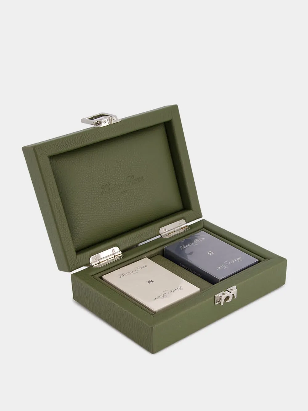 Khaki Clair Leather Cards Set sold by Fashion Clinic product image thumbnail 2