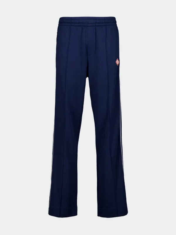 Navy Blue Viscose Track Pants sold by Fashion Clinic