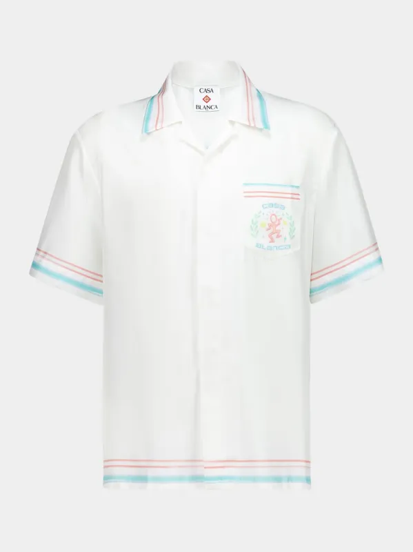 Dance of Joy Silk Cuban Shirt sold by Fashion Clinic