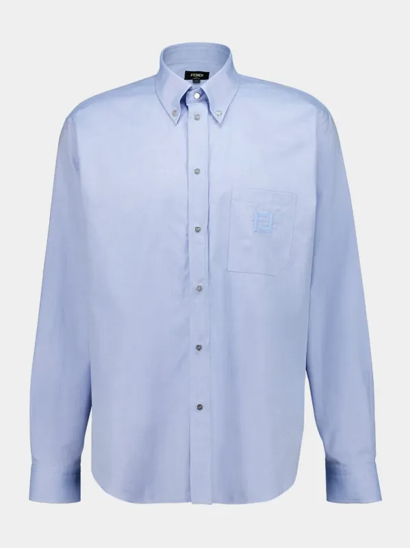 Airforce Blue Cotton Shirt sold by Fashion Clinic