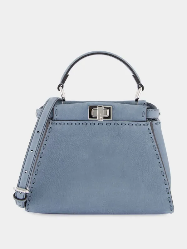 Mercury Blue Peekaboo Mini Selleria Bag sold by Fashion Clinic