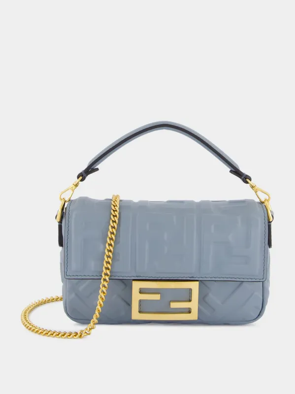 Mercury Blue Mini Baguette Bag sold by Fashion Clinic
