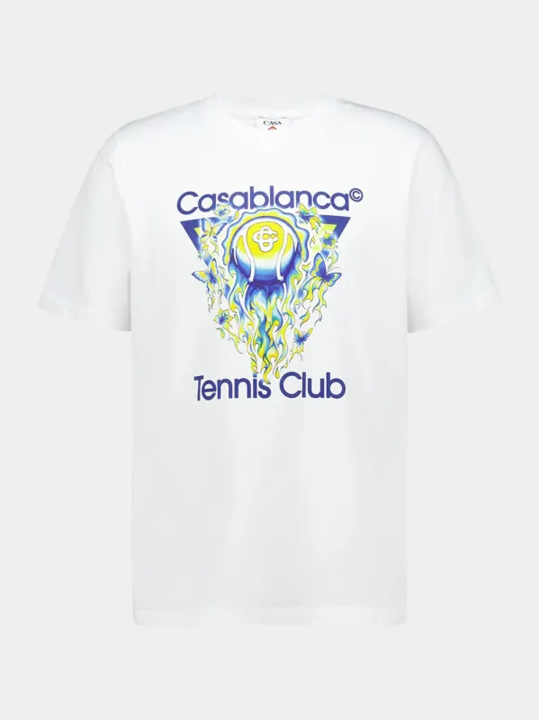 White Tennis Club Icon T-Shirt sold by Fashion Clinic