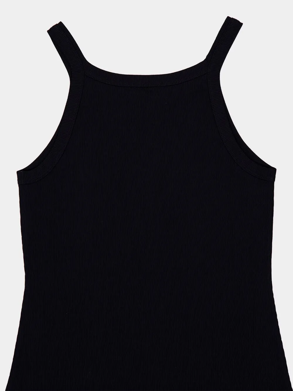 Black Cotton Jersey Tank Top sold by Fashion Clinic product image thumbnail 4