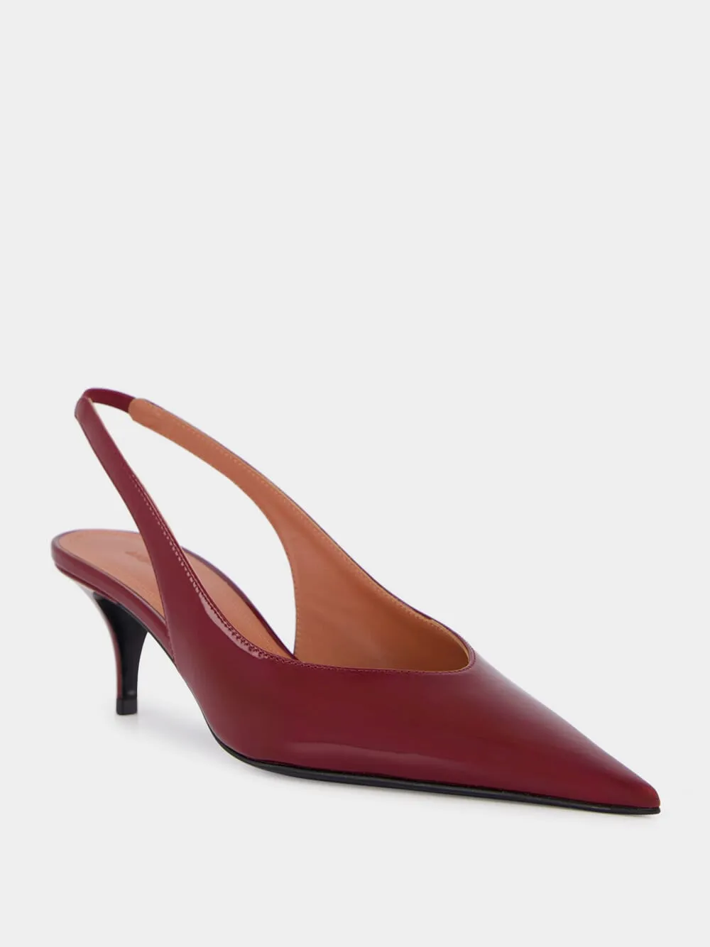 Wine Anok Sling 55 in Nappa sold by Fashion Clinic product image thumbnail 2