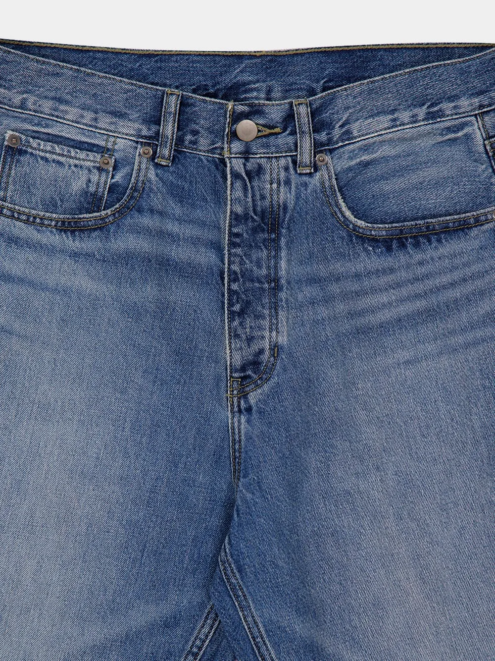 Classic Blue 5-Pocket Denim Jeans sold by Fashion Clinic product image thumbnail 3