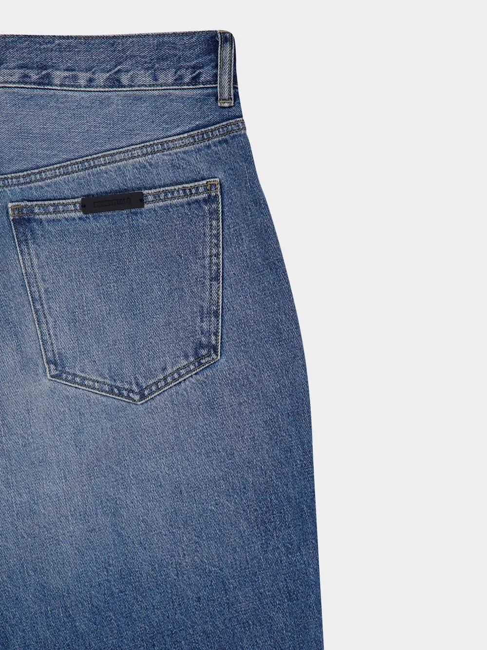 Classic Blue 5-Pocket Denim Jeans sold by Fashion Clinic product image thumbnail 4