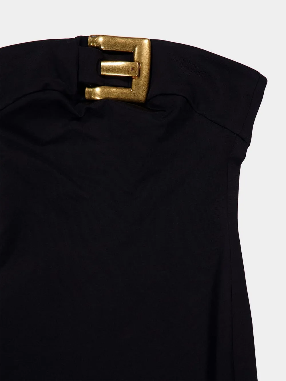 Black Maxi Belted Bustier Dress sold by Fashion Clinic product image thumbnail 3
