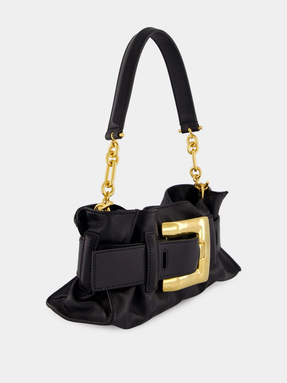 Black Mini Anthem Shoulder Bag sold by Fashion Clinic product image thumbnail 3