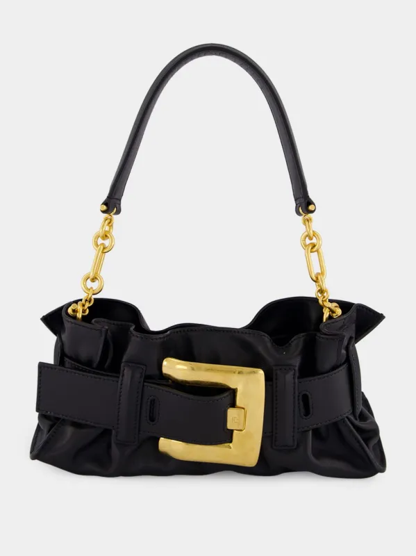 Black Mini Anthem Shoulder Bag sold by Fashion Clinic