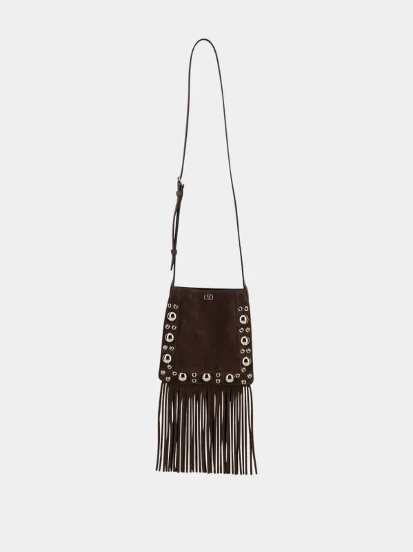 Brown Nellcôte Suede Crossbody Bag sold by Fashion Clinic