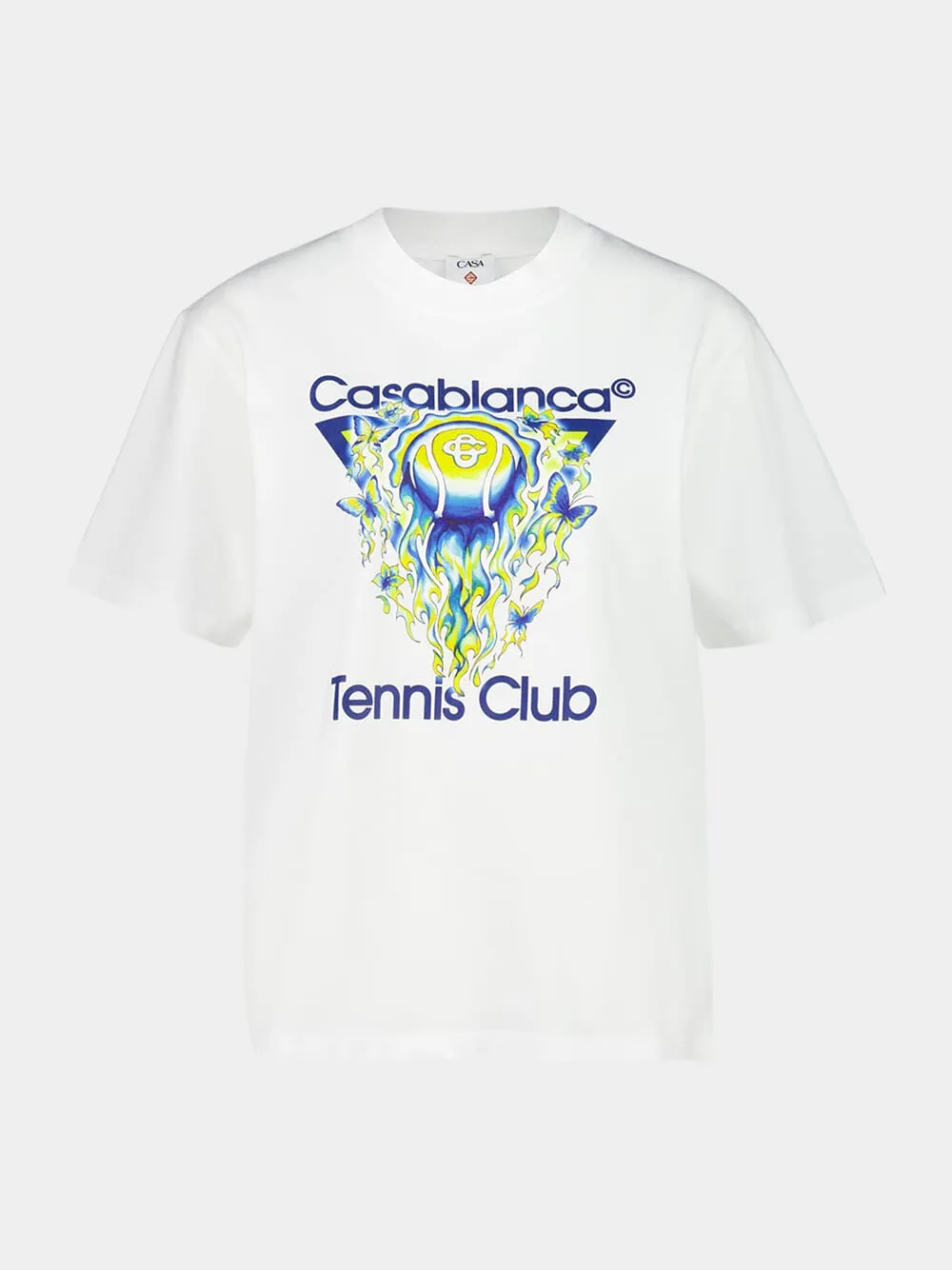 White Tennis Club Icon Cotton T-Shirt sold by Fashion Clinic