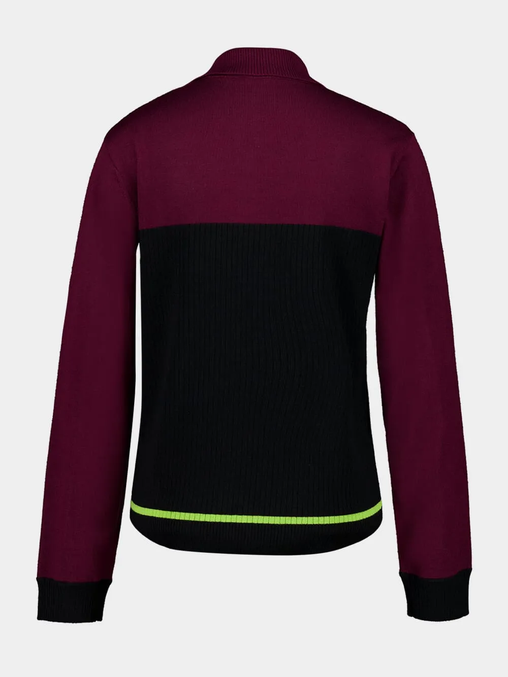 Black Striped Oversized Long Sleeve Polo Shirt sold by Fashion Clinic product image thumbnail 2