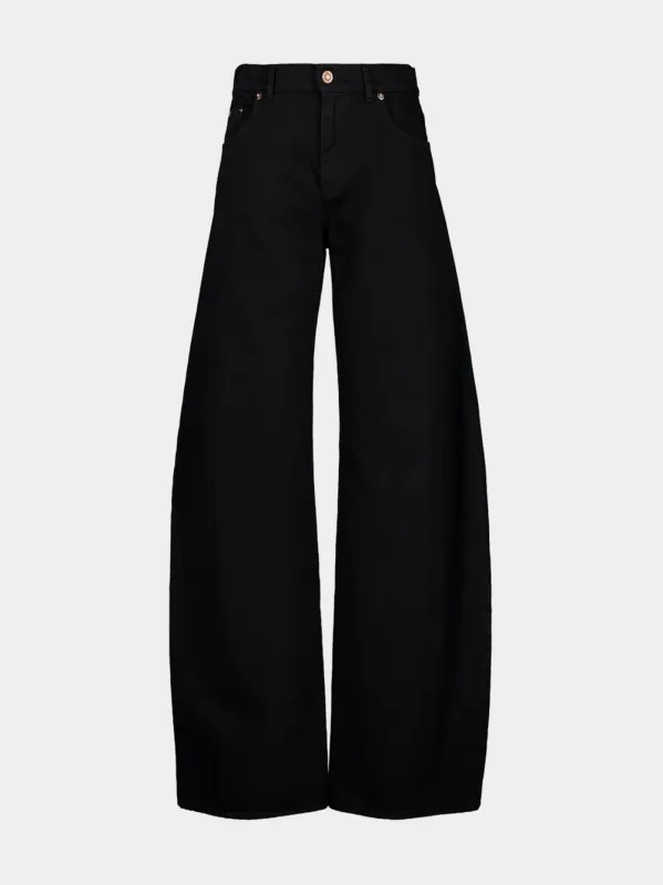 Black Amoret Jean in Recycled Cotton Denim sold by Fashion Clinic