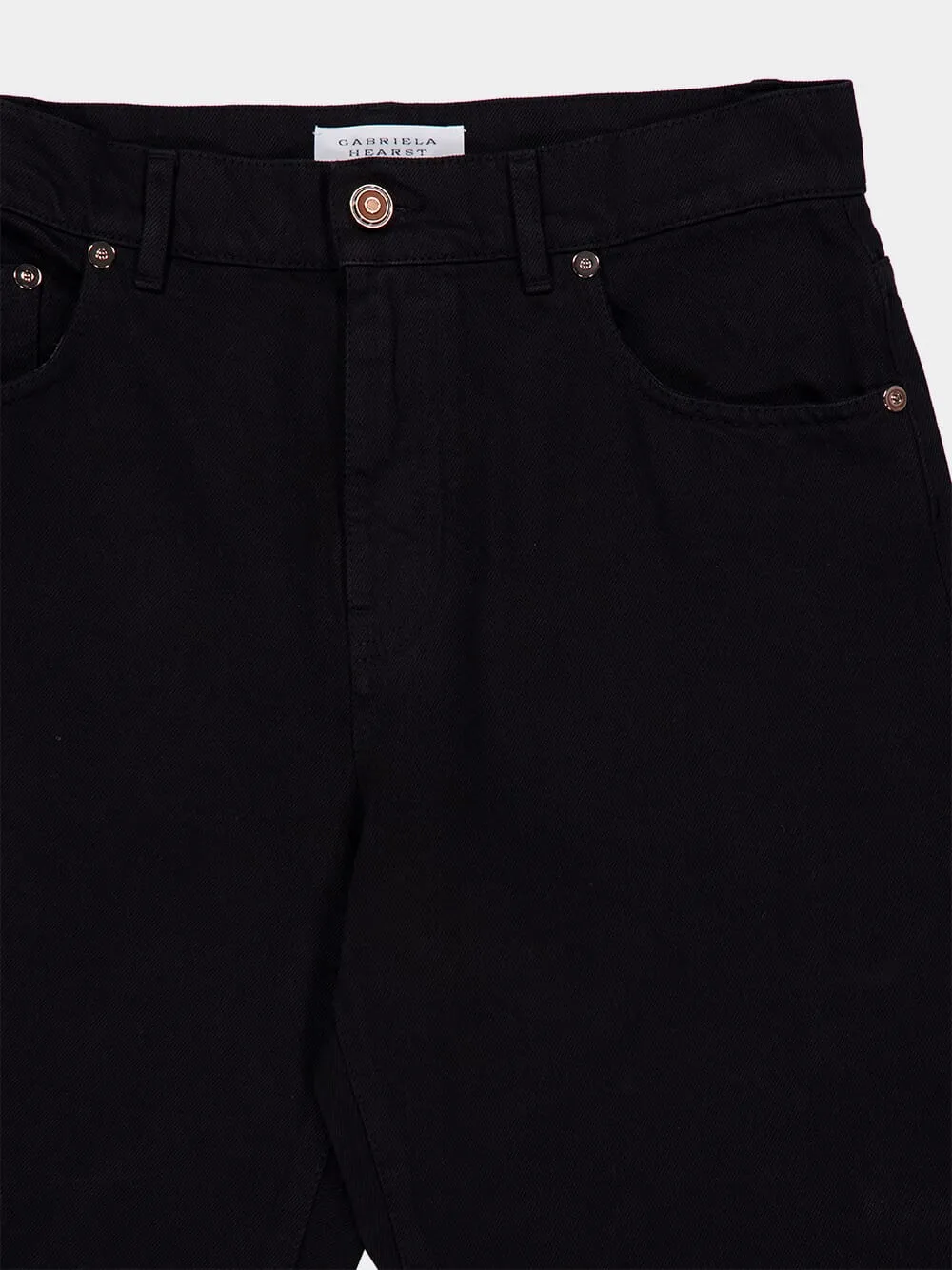 Black Amoret Jean in Recycled Cotton Denim sold by Fashion Clinic product image thumbnail 3