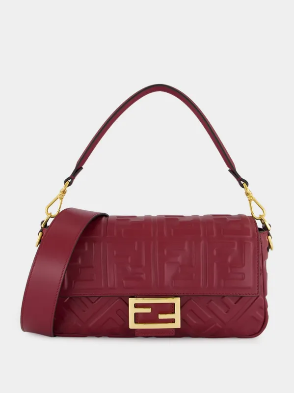 Burgundy Medium Baguette Bag sold by Fashion Clinic