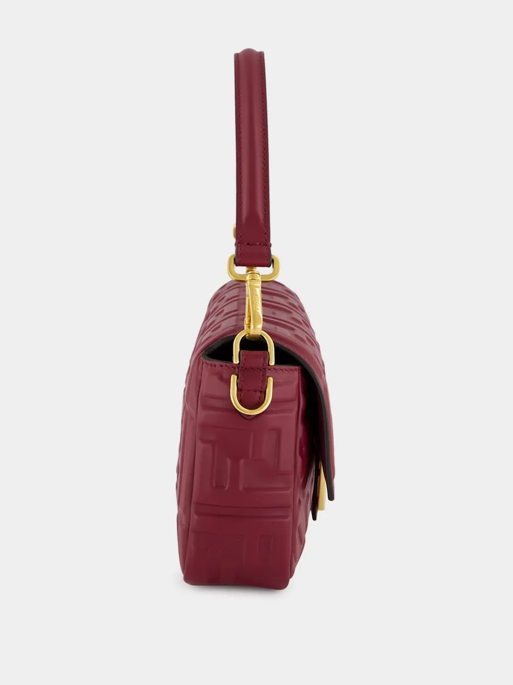 Burgundy Medium Baguette Bag sold by Fashion Clinic product image thumbnail 5