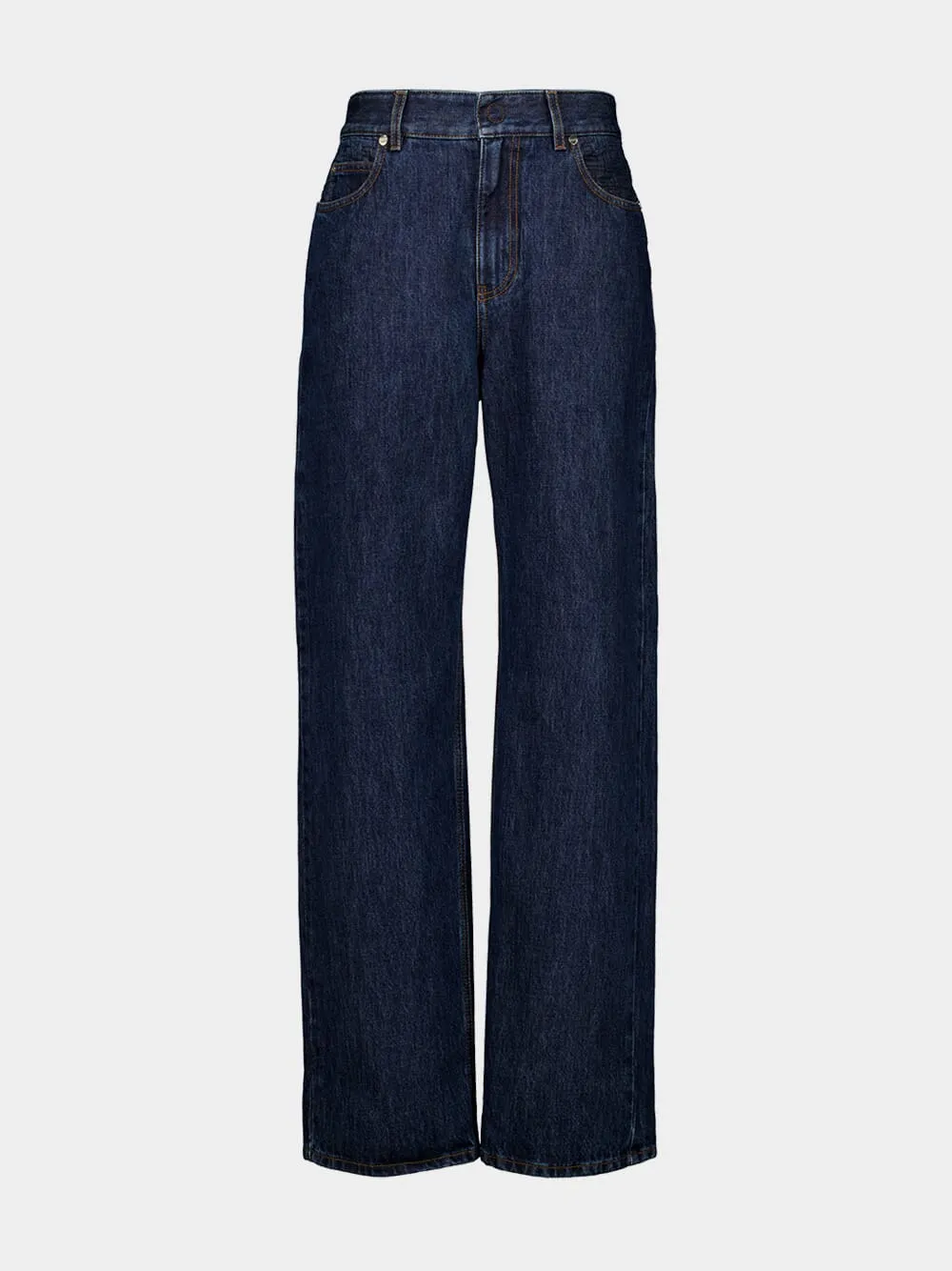 Dark Blue Long Jeans sold by Fashion Clinic