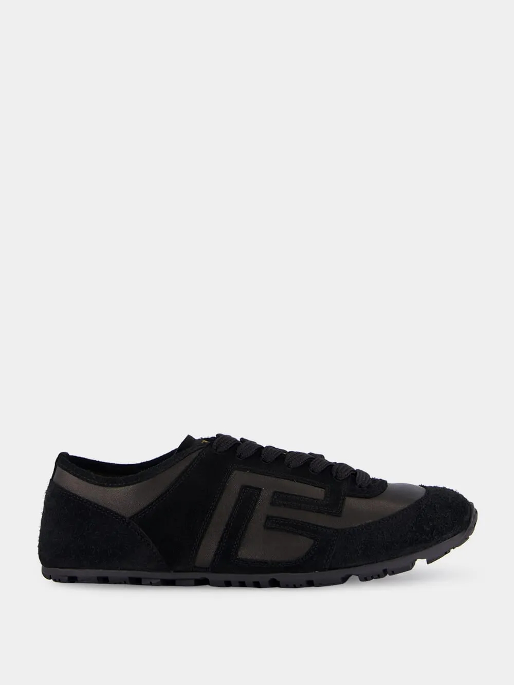 Black Racer 45 Leather Trainers sold by Fashion Clinic