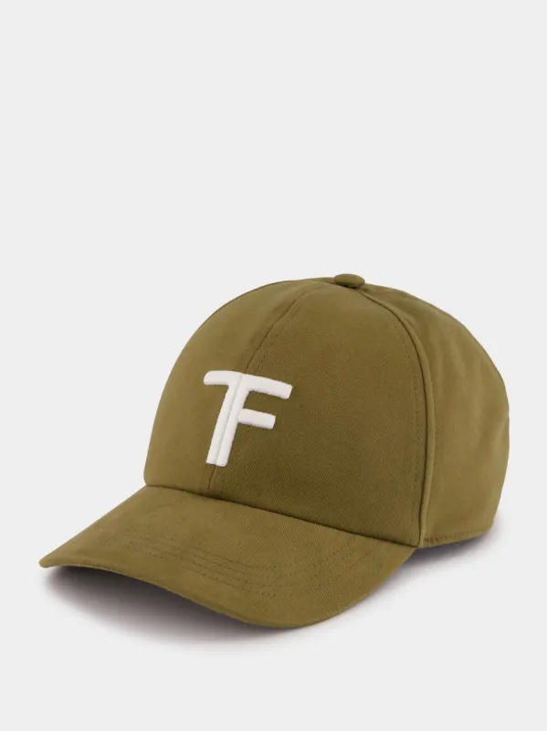 Khaki Canvas Cap with TF Logo sold by Fashion Clinic