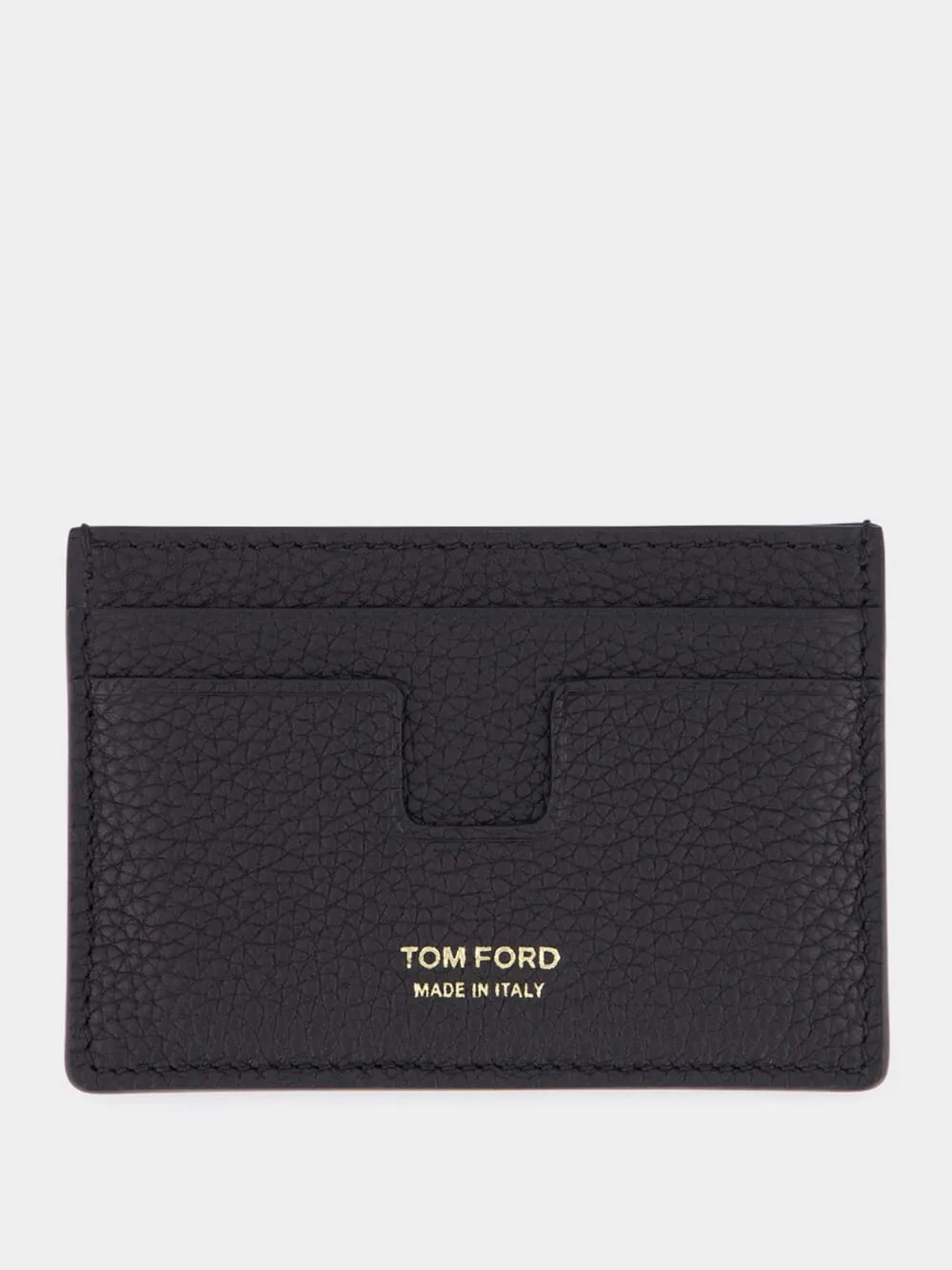 Black Grain Leather Cardholder sold by Fashion Clinic