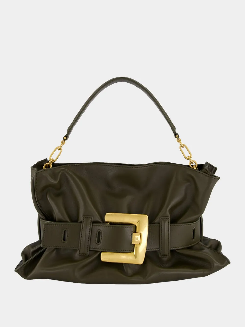 Medium Anthem Khaki Calfskin Bag sold by Fashion Clinic