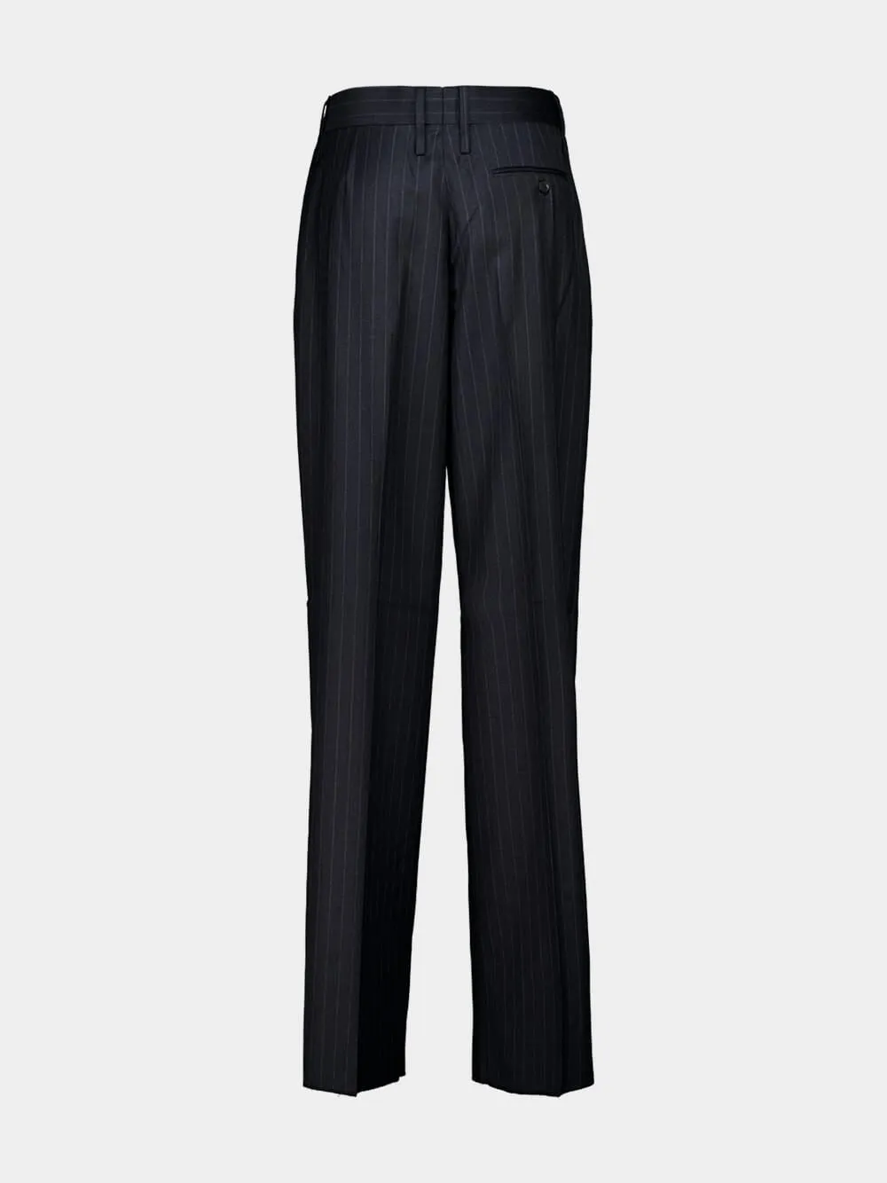 Charcoal Pinstripe Wool Trouser sold by Fashion Clinic product image thumbnail 2
