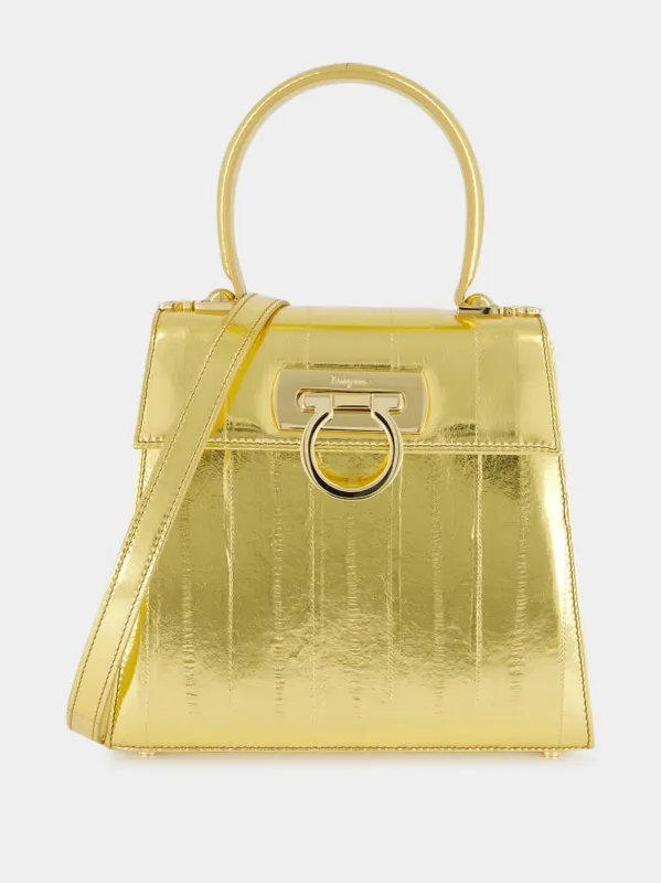 Gold Iconic Top Handle Small sold by Fashion Clinic