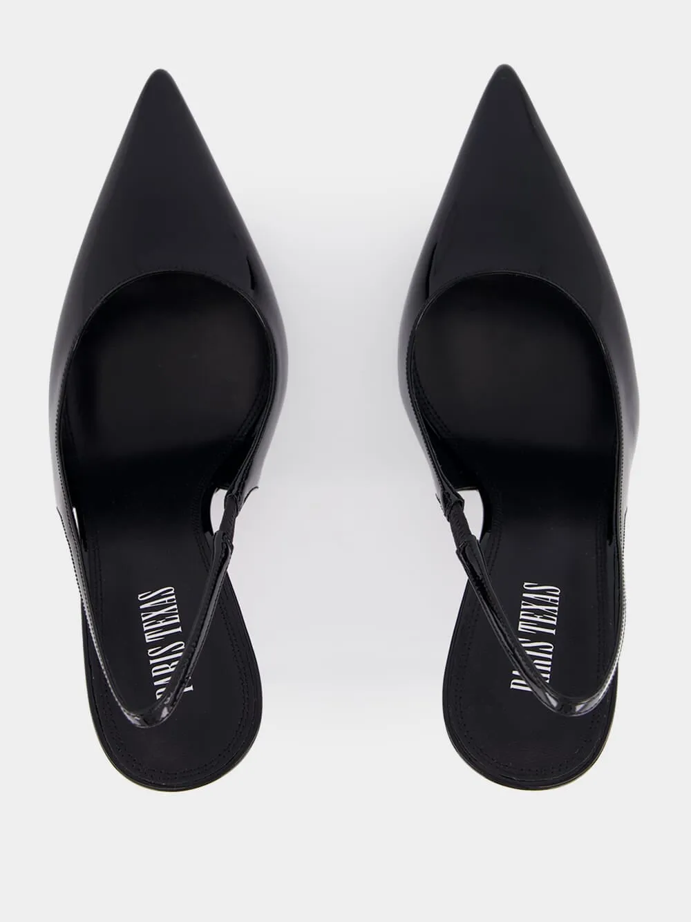 Black Lidia 110 Slingback Patent Leather Heels sold by Fashion Clinic product image thumbnail 4