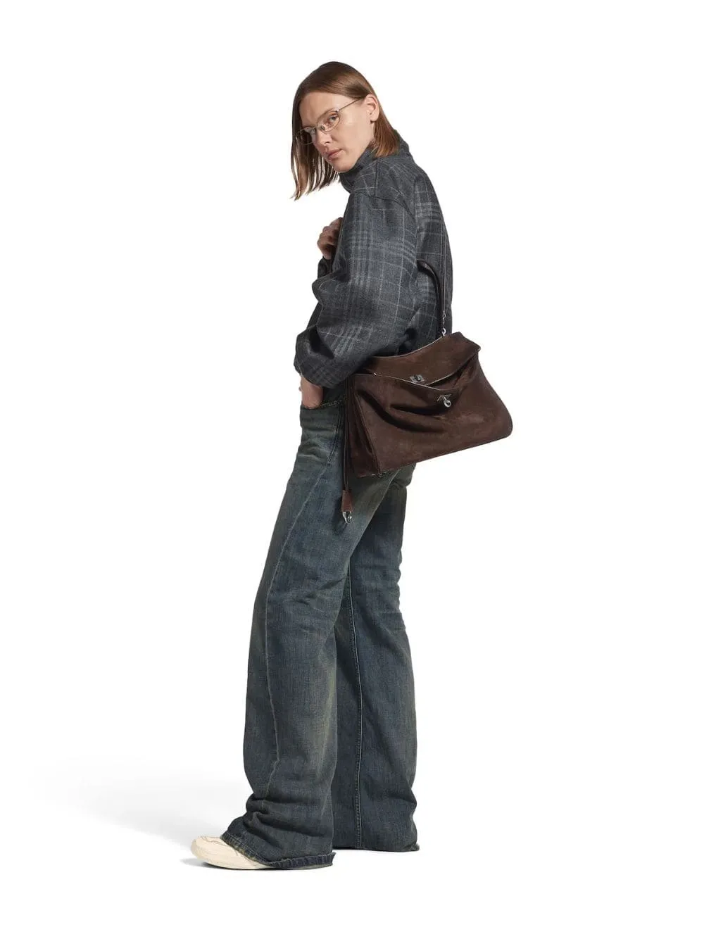Light Espresso Rodeo Suede Medium Handbag sold by Fashion Clinic product image thumbnail 4
