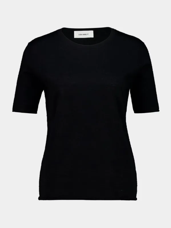 Ari Cashmere Short-Sleeve T-Shirt sold by Fashion Clinic