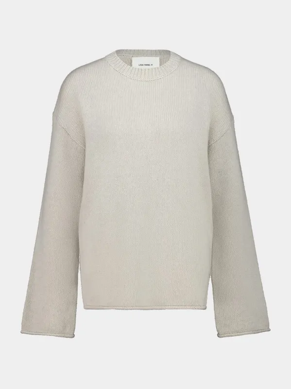 Light Beige Kristy Cashmere Sweater sold by Fashion Clinic