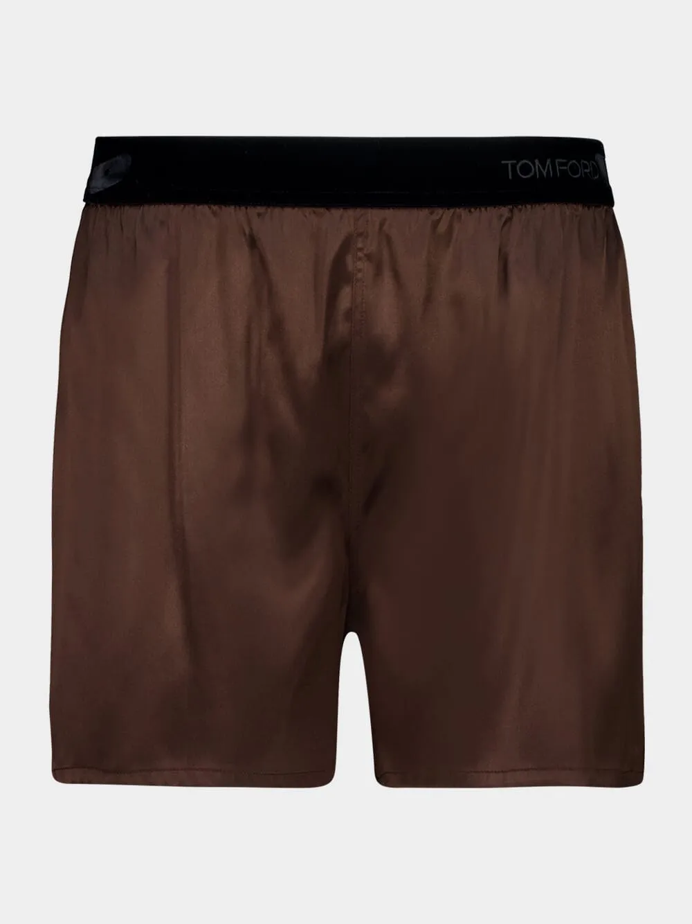 Cinnamon Stretch Silk Satin PJ Shorts sold by Fashion Clinic
