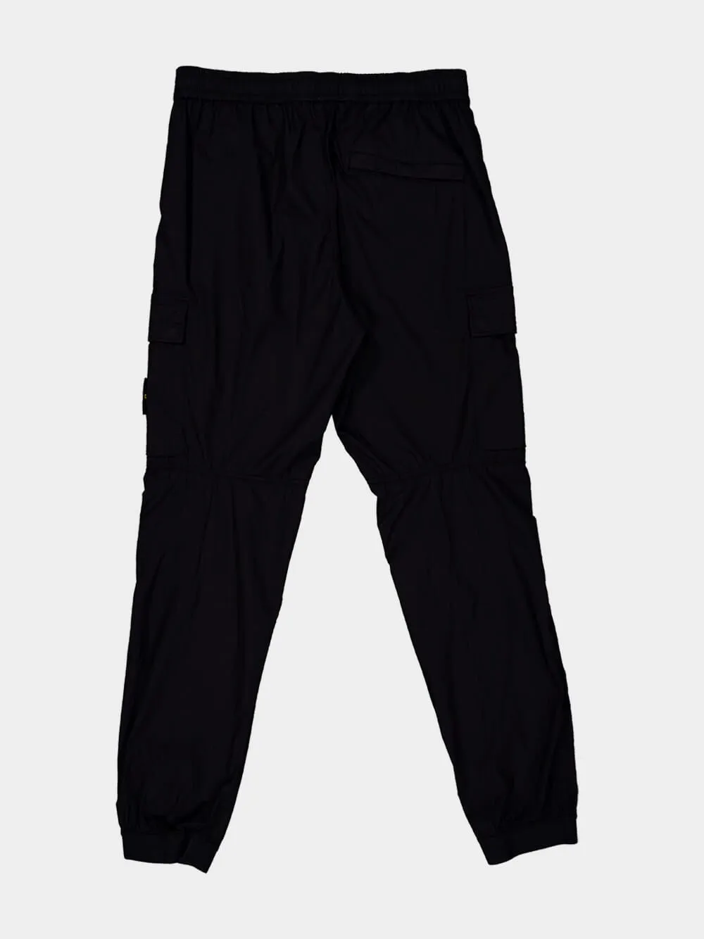 Black Stretch Cotton Cargo Trousers sold by Fashion Clinic product image thumbnail 5
