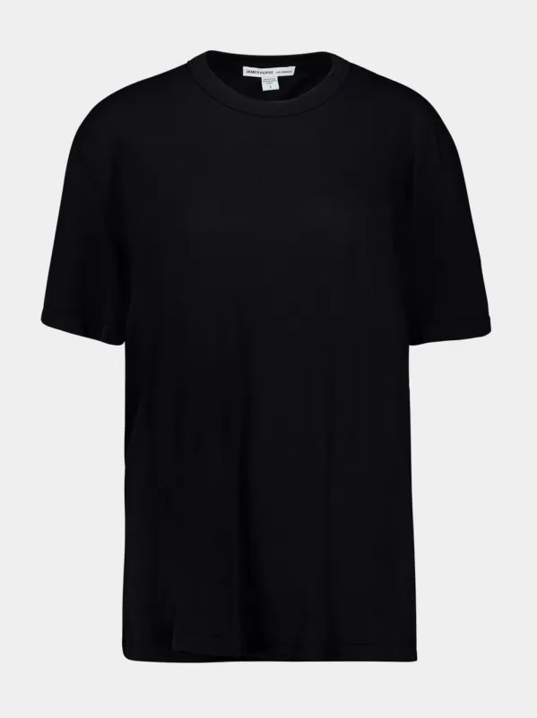 Black Oversized Fit Short-Sleeve T-Shirt sold by Fashion Clinic