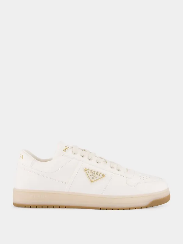 Ivory Downtown Nappa Leather Sneakers sold by Fashion Clinic